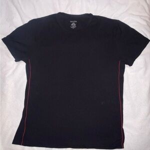 Nautica Black Tee with Red Detail